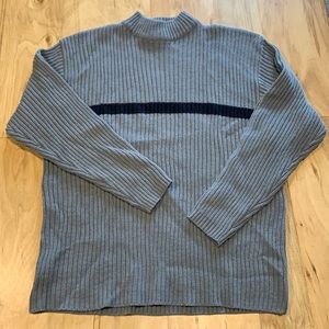 Blue Single Stripe Sweater